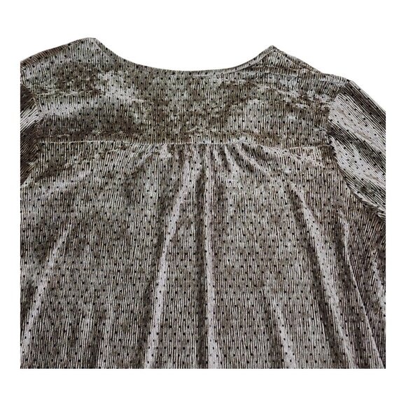 Cato Collection Limited Metallic Polka Dot Tunic Top Plus Size 22/24W Bell Sleev - Picture 4 of 13